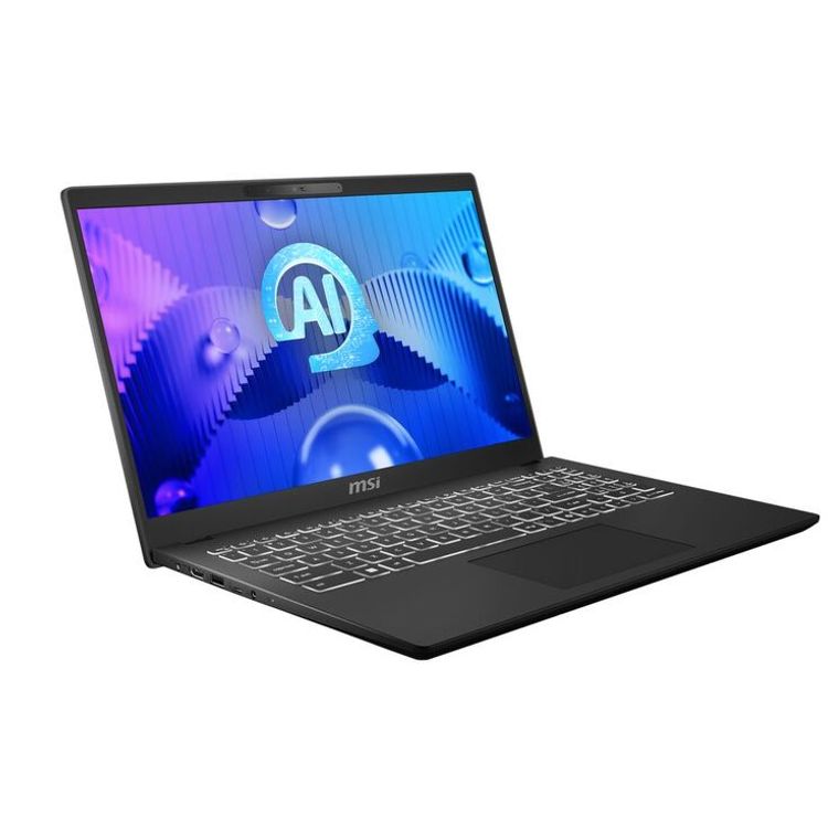 MSI Modern 15 H Ai Laptop - Intel Core Ultra 7 Processor 155H, 16 GB RAM, 512 GB SSD, Intel Arc Graphics, 15.6-Inch FHD, Windows 11 (Arabic/English) - Classic Black 