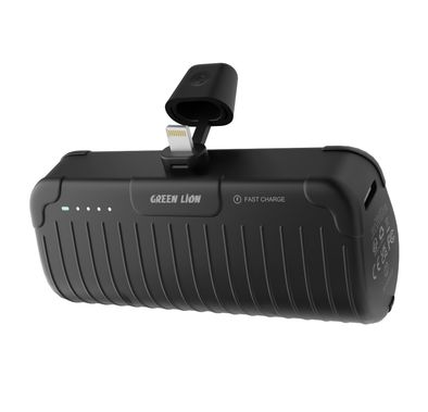 Green Pocket Size 20W Power Bank Lightning - Black