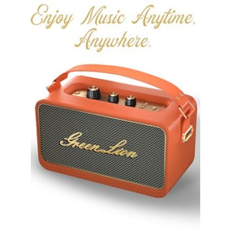 Green Lion Classic Stereo Speaker - Orange