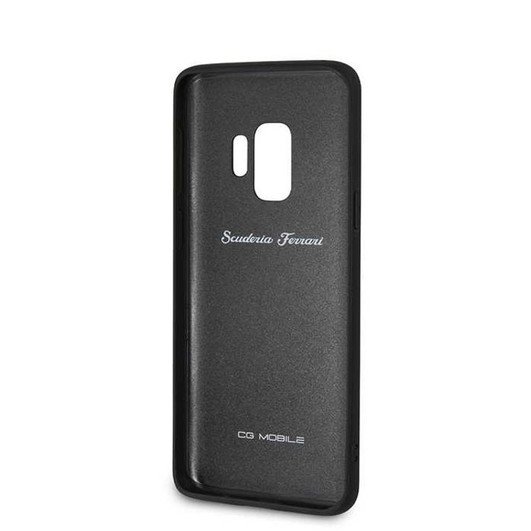 CG Mobile Ferrari Heritage Hard Phone Case Compatible for Samsung Galaxy S9 Protective Mobile Case Officially Licensed - Black