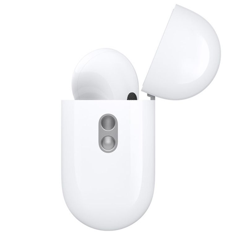  Apple AirPods Pro 2 with USB Type-C Charging Port, Transparency Mode, Voice Assistant Activate via Hey Siri, Active Noise Cancellation, Adaptive EQ, 30 Hours Battery Life with Charging Case, Apple H2 Chip, Skin-detect Sensor, Speech-detecting Accelerometer - White 