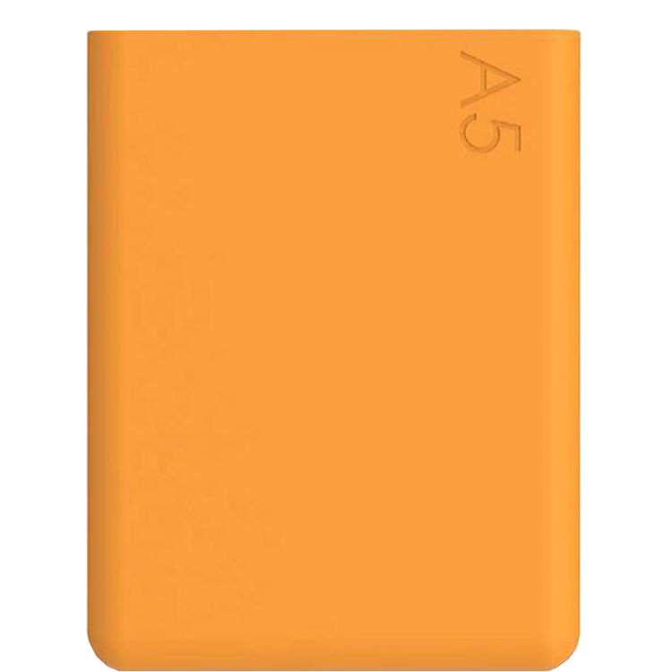 جراب سيليكون حراري لعزل الحرارة لزجاجة الميموبوتل A5، مصنوع من مواد غير سامة، حماية من الصدمات، بلمسة نهائية غير لامعة، ناعم وأنيق - لون المندرين