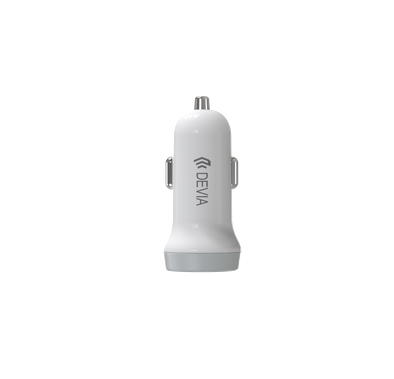 Devia Smart Series Car Charger 3.1A with Type-C Cable 1M 2.1A - White