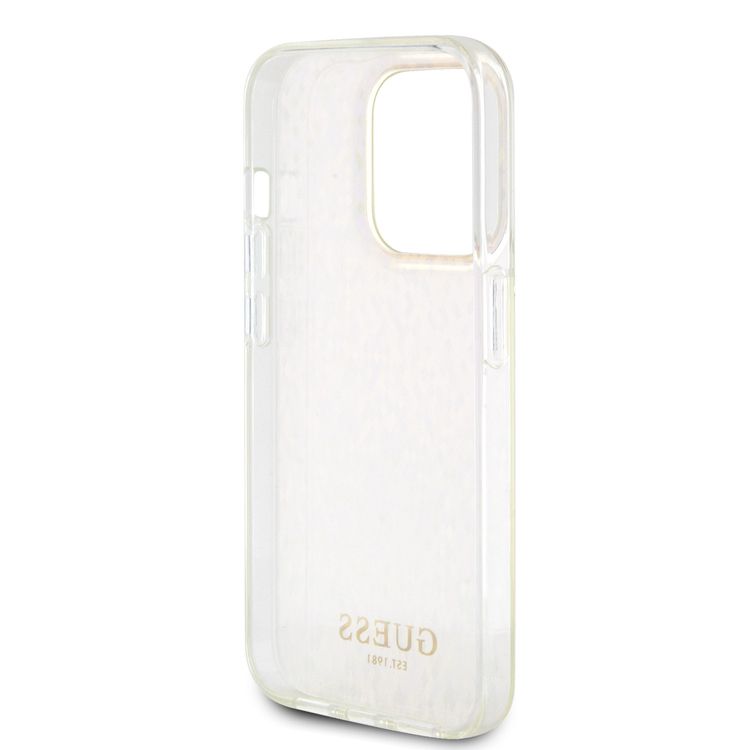 Guess IML Case with Faceted Mirror Disco Pattern - Pink - iPhone 15 Pro