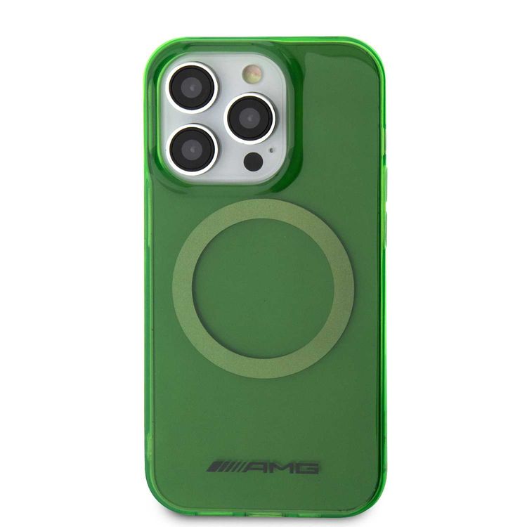 AMG iPhone 15 Pro For Magsafe Transparent Case  - Green