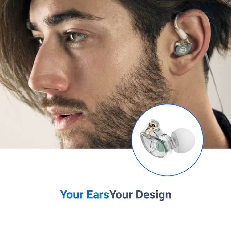 MEE Audio M6 Pro 2nd Generation In-Ear Monitors Headphones Wired + Wireless Combo Pack: Includes Stereo audio Cable and Bluetooth audio Adapter (Clear)