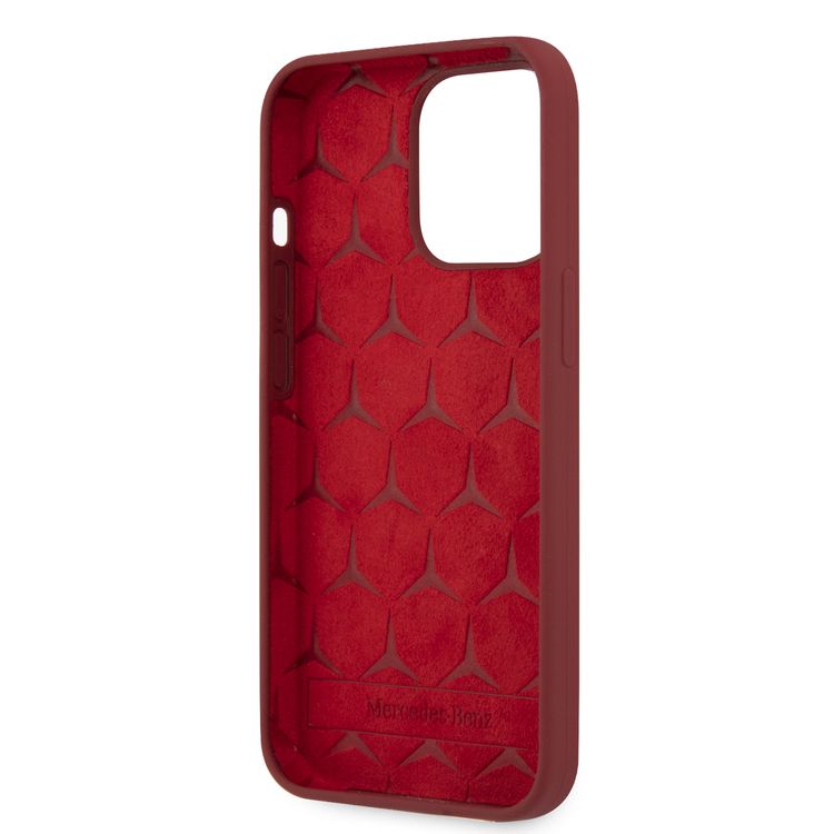 CG MOBILE Mercedes Benz Liquid Silicone Case with Microfiber Lining Compatible for iPhone 13 Pro (6.1")  Anti-Scratch, Easy Access to All Ports, Drop Protection