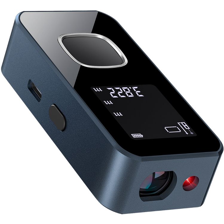 Powerology Smart Laser Measurement Tool with Up to 60m Distance Measurement, 370mAh Battery Capacity, Compatible with Meters, Inches & Feet - Blue