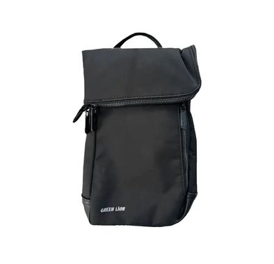 Green Lion Milan Bag with Inside Insert Pocket, Durable Material, Multiple Pockets, Adjustable Strap, Left/Right Dual Design - Black