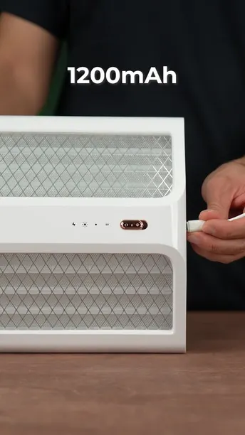 Green Lion Portable Insect Killer Pro, Protective Mesh, Light Sensor, Poison Free, Double-Sided Trap