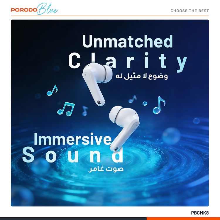 بودو بلو سونيكا سماعات الأذن اللاسلكية TWS مع مساعد صوتي، حتى 5 ساعات من وقت التشغيل، إصدار البلوتوث 5.3، حافظة شحن بسعة 200 مللي أمبير وسماعات بسعة 30 مللي أمبير، اقتران سريع، صوت ستيريو، حتى 120 ساعة من وقت الاستعداد - اللون الأزرق