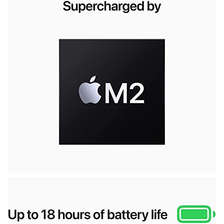 Apple 2022 MacBook Air laptop with M2 chip: 13.6-inch 8GB RAM - Silver - Arabic/English - 512GB