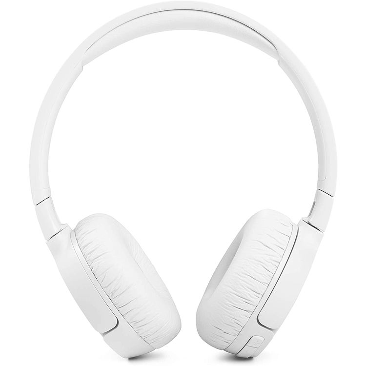 JBL T660 Over-Ear Wireless Bluetooth Headphone wit Noise-Cancelling, Pure Bass, 44-hours Battery Life with ANC on, Hands-free Calls,  Foldable Design - White