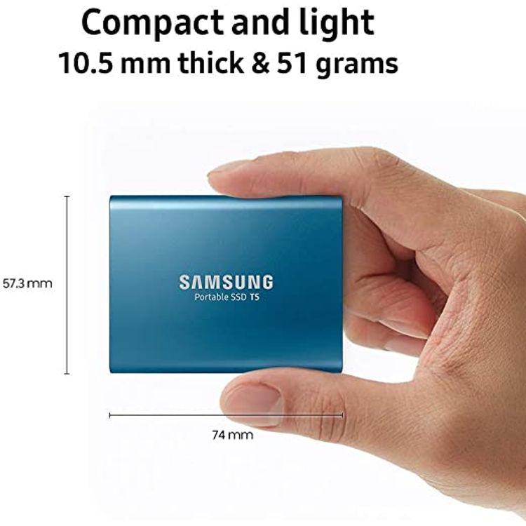 Samsung 500GB T5 Portable USB 3.1 External SSD Drive