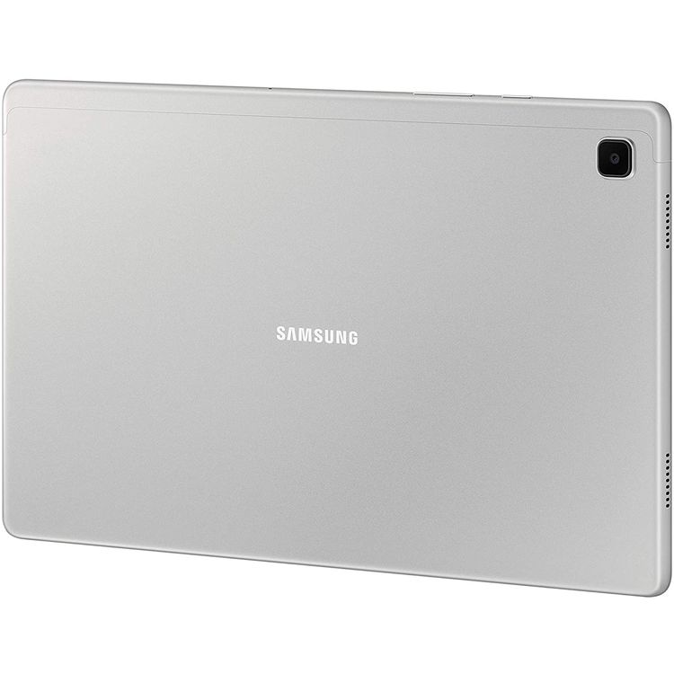 Samsung Galaxy Tab A7 T500 10.4" inch Display 3GB RAM / 32 GB ROM, 15W Fast charging, 7040 mAh Long-Lasting Battery, Snapdragon Chipset, Octa-Core Processor, Tablet with Face Recognition, Samsung Knox ( Wi-Fi + LTE ) - Silver
