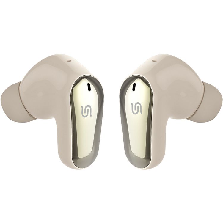 Porodo Gravis True Wireless Earbuds with Touch Control, Up to 5 Hours Play Time, 300mAh Charging Case & 38mAh Earbuds Battery, Sweat & Water Resistant, Voice Assistant, Stereo Sound - Cream