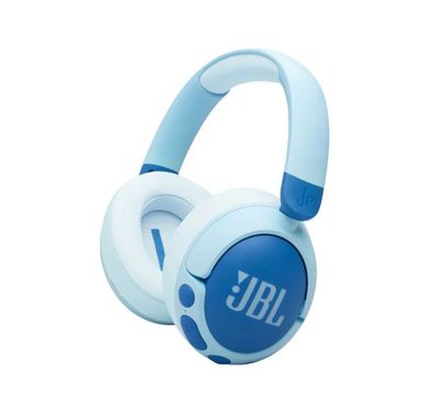JBL Junior 470NC Kids Over-Ear Headphones with ANC Technology, Up to 50 Hours Battery Life, 32mm Driver Size, 500mAh Battery, JBL Safe Sound, Built-in Microphone, Bluetooth Version 5.3 - Blue