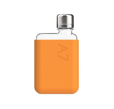Memobottle A7 Silicone Sleeve with Thermal Insulation, Non-Toxic Material, Drop Protection, Matte Finish, Soft & Stylish - Mandarin