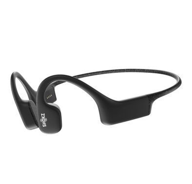 Shokz OpenSwim Wireless Headphones for Swimmers with 8 Hours Battery Life, Silicone Rubber Carrying Case, 7th Generation Bone Conduction, Open Ear Comfort - Black