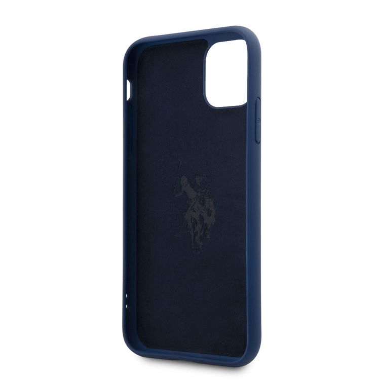 CG MOBILE U.S.Polo Assn. Silicone Effect Case Vertical Logo Compatible for iPhone 11 Pro ( 5.8" ) Shock Resistant, Scratches Resistant, Easy Access to All Ports
