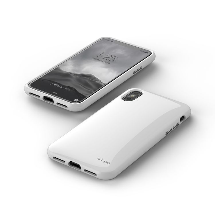 Elago Cushion Back Phone Case for iPhone X/XS 5.8" Soft & Smooth TPU | Superior Impact Resistance | Ergonomic Design | 0.55mm Thick Screen Protection