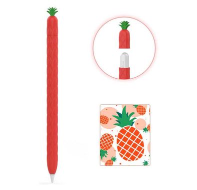 AhaStyle Summer Pineapple Molding Case Suitable for Apple Pencil 2nd Generation, Premium Silicone material, Unique Design and Durable Compatible with Apple Pencil 2nd Gen