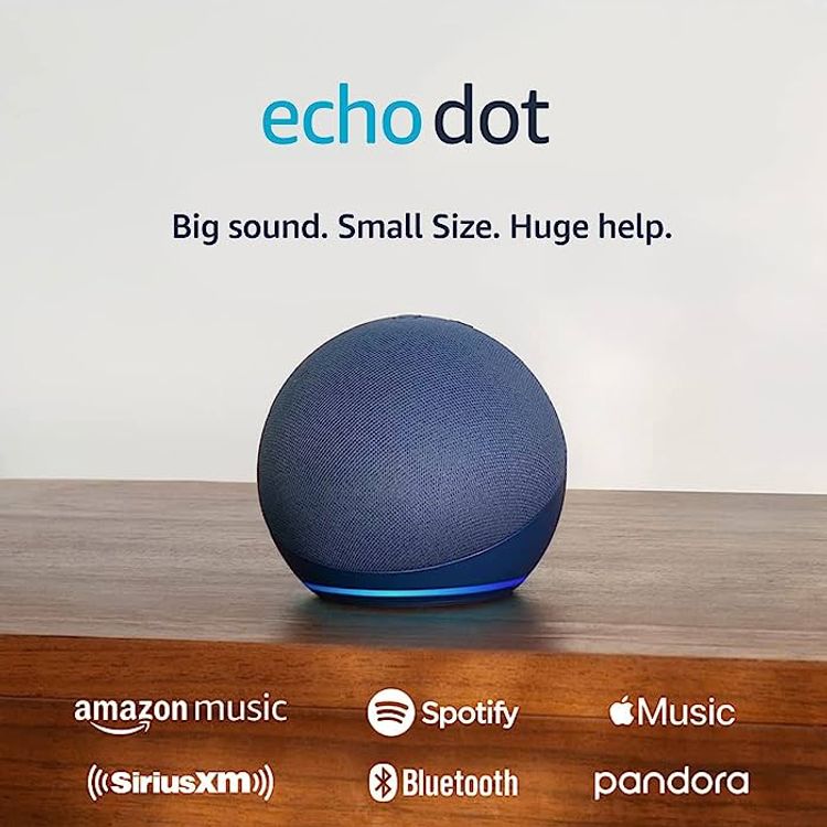 Amazon Echo Dot 5th Gen, Smart Speaker with Alexa - Blue (2022)