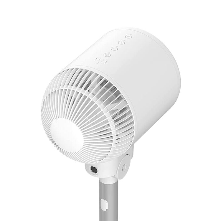 مروحة تبريد الهواء الذكية من ديرما مع توقيت ذكي يصل إلى 8 ساعات، تحكم عن بُعد عبر البلوتوث، قدرة طاقة مُقدرة 15 واط، 8 مستويات سرعة رياح قابلة للتعديل، ارتفاع قابل للتعديل - أبيض.