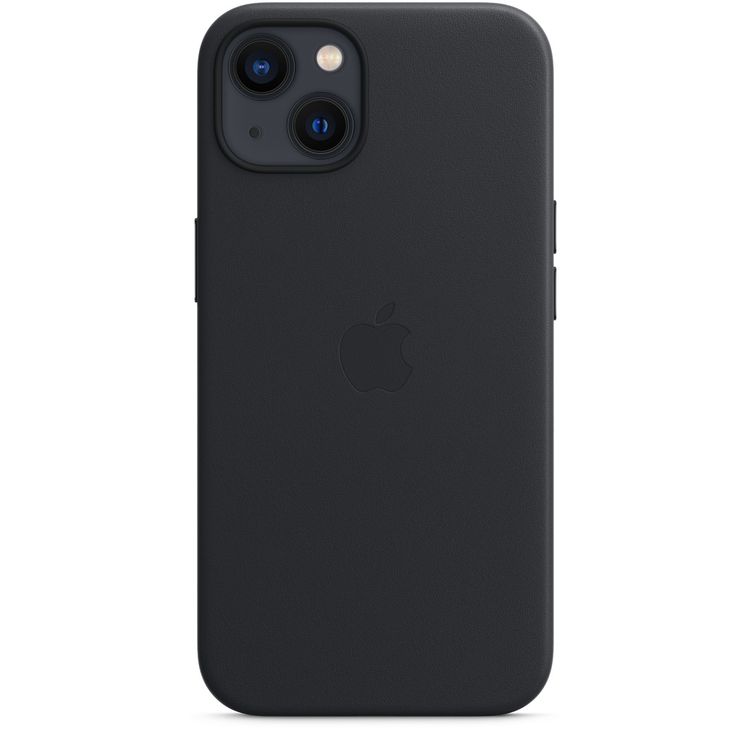 Apple Leather Case with MagSafe Compatible for iPhone 13 (6.1") - Midnight