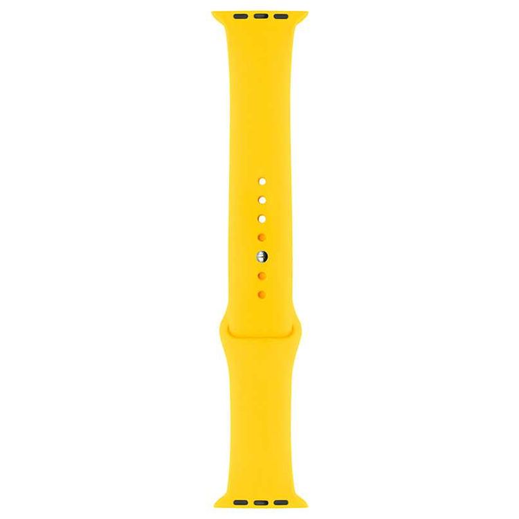 Porodo iGuard Silicone Watch Band Compatible for Apple Watch 38/ 40/ 41mm -Yellow