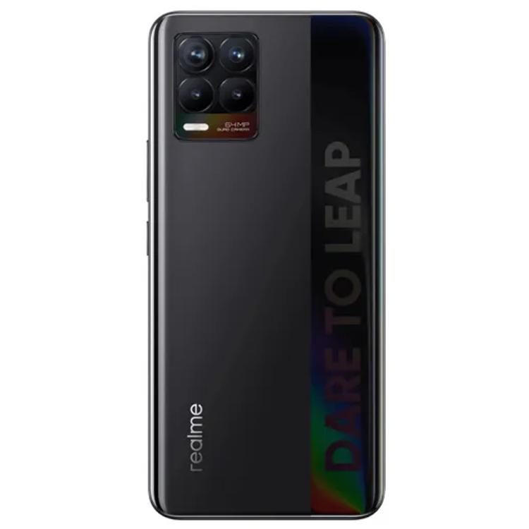 Realme 8 Dual SIM Cyber Black 8GB RAM 128GB 4G LTE, 64MP Rear Camera, 5000 mAh Battery - Global Version