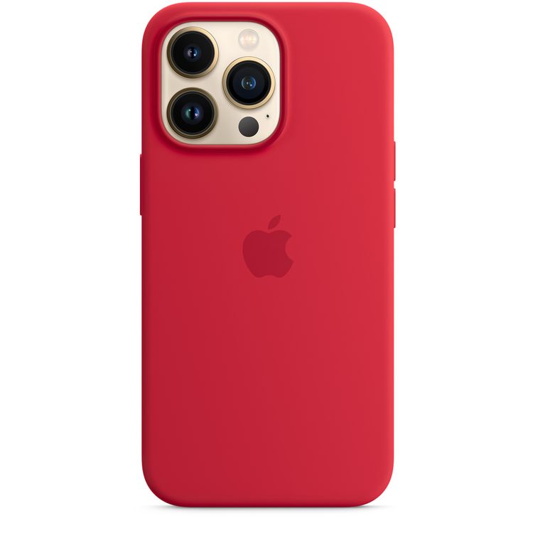Apple Silicone Case with MagSafe Compatible for iPhone 13 Pro (6.1") – (PRODUCT) RED