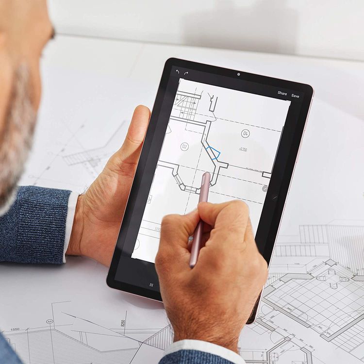 Samsung Galaxy Tab S6 with S Pen SM-T860 10.5" inch Display 6GB RAM / 128GB ROM, 7040 mAh Long-Lasting Battery, 15W Fast Charging, 8MP Front & 13MP Rear Camera, Tablet with Fingerprint Sensor  (Wi-Fi ) - Rose Blush