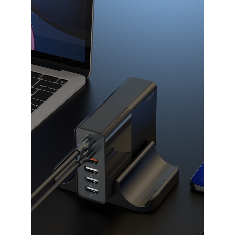 Devia Extreme Speed Series Multi-port Desktop Charger 75W - Black
