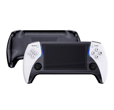 Porodo Gaming Arcade X Game Console with HDMI Video Output, Supports External Controller, E-book Reading, High-speed Data Transfer, 2500mAh Battery Capacity, 4.3 Inches Screen - Black & White 