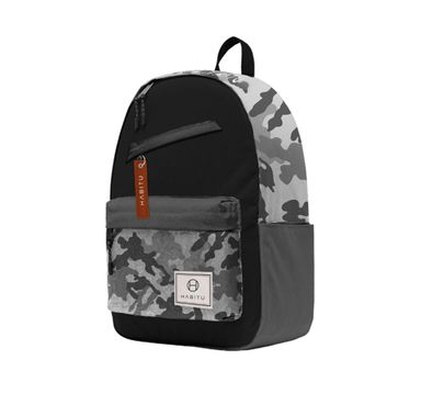 Habitu Polyester Backpack - Gray