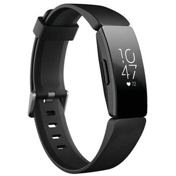 Fitbit Inspire HR Fitness Wristband with 24/7 Heart Rate Tracker, All-Day Activity Tracking, Easy & Intuitive, Ongoing Motivation, Sleep Tracking, Swim Proof, Menstrual Health Tracking, Up to 5-Day Battery Life - Black/Black
