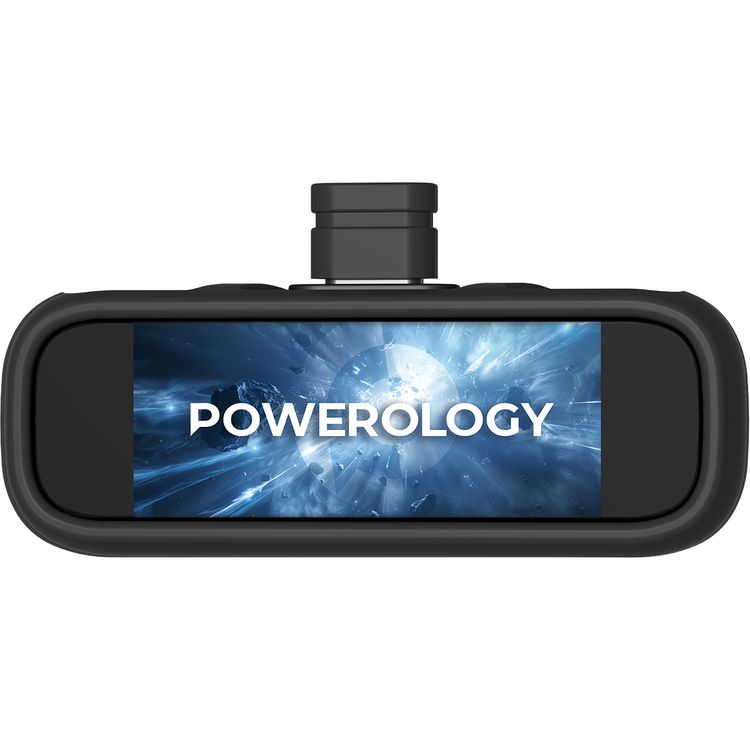 Powerology VaultX 512GB Mini Portable SSD Drive with Compact Design, USB-C Input Connector, 20Gbps Data Transfer Speed, 5W Rated Power, Windows/ Linux/ MacOS/ iOS/ Android Systems Compatibility, 0°C-45°C Operating Temperature, Aluminum Alloy Material, Silicone Protective Case Included - Black