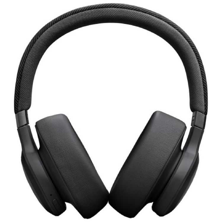JBL Live 770NC Wireless Over-Ear Noise Cancelling Headphones, 65h Battery Life, 3h Charging Time, Bluetooth 5.3, Comfort-Fit Fabric Headband, True ANC, Personi-Fi 2.0 - Black