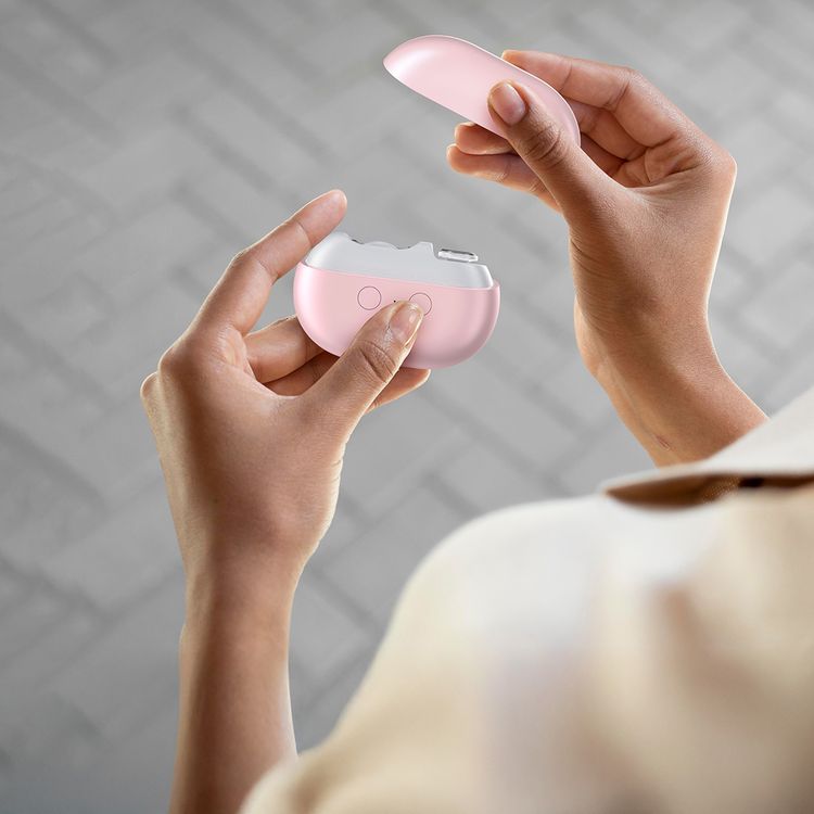 Porodo Multi-Function Electric Nail Clipper with Dual-Speed Settings for Trimming & Polishing, 500mAh Battery, 3 Hours Working Time, Built-in LED Light, Magnetic Safety Cover, USB-C Charging Port - Pink