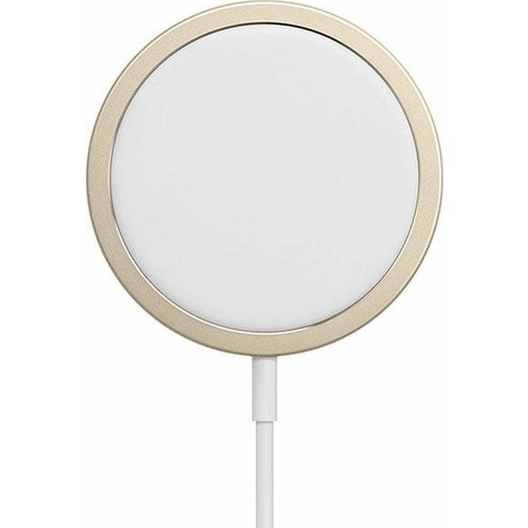 Guess Magnetic Wireless Charger, Magsafe Charger 15W Vintage Logo, Fast Charging Wireless Pad Compatible with iPhone 12/12 Mini/12 Pro/12 Pro Max/AirPods 2/Pro Gold