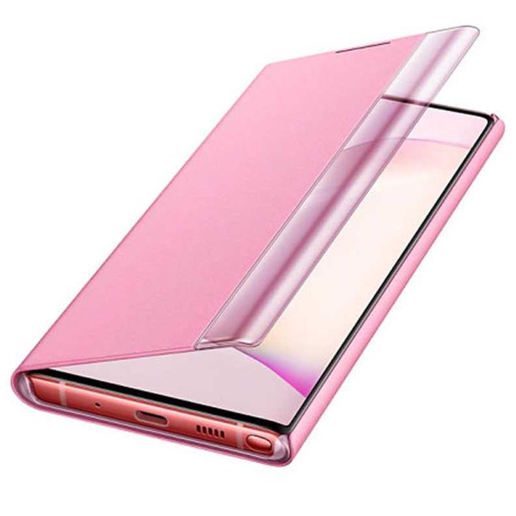 Samsung Galaxy Note 10 5G Clear View Cover - Pink