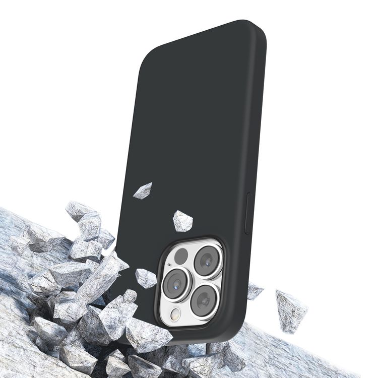 Green Lion Liquid Silicone Case for iPhone 13 Pro Max 6.7", Shockproof Bumper Protection, Anti-Scratch, Anti-Fingerprint - Black