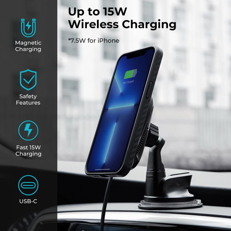 Pitaka MagEZ Car Mount Pro With Suction - Black	