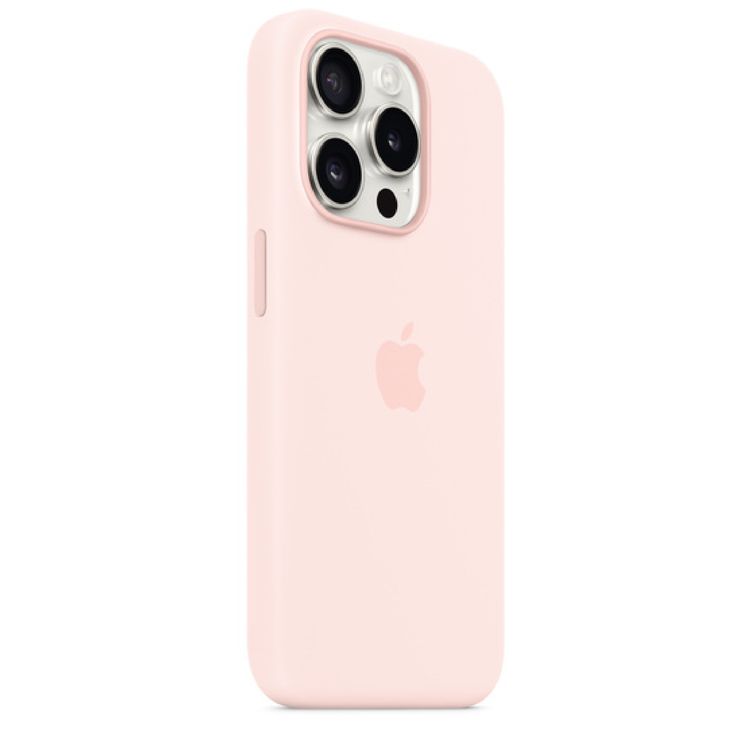 Apple iPhone 15 Pro Max Silicone Case with MagSafe - Light Pink