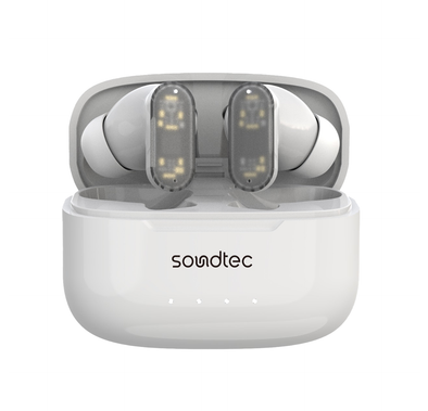 Porodo Soundtec ANC & ENC TWS with Transparent Earbuds, Touch Control, 20 Hours Standby time, 300mAh Case Battery Capacity