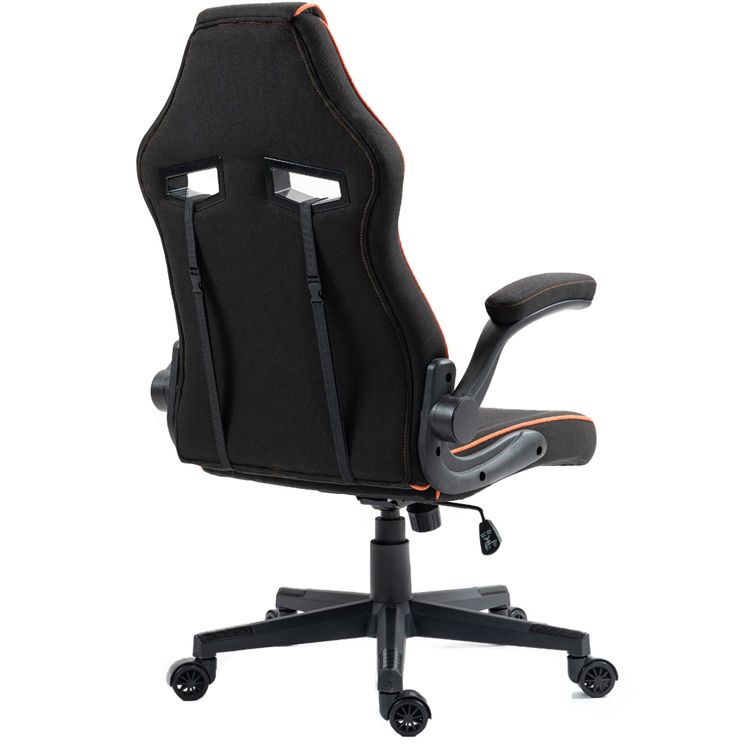 Porodo Gaming Chair with Fabric Covered Cushion and Class 3 - Black