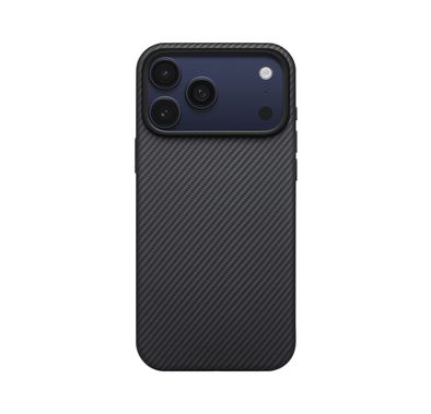 غطاء بيتاكا أراميد ألترا جارد لهاتف iPhone 17 Pro متوافق مع MagSafe، مصنوع من ألياف الكربون، مقاوم للخدوش، مقاوم للتآكل، نحيف وخفيف الوزن - أسود / رمادي