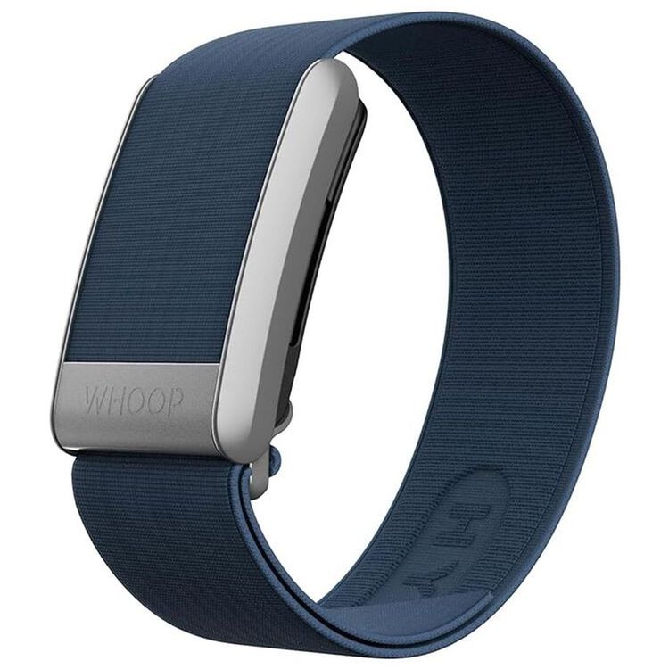 WHOOP HydroKnit Wristband for WHOOP 4.0, Quick Drying, 24cm Length, Stainless Steel, Adjustable for All Wrist Sizes, Polyester & Elastane - Deep End