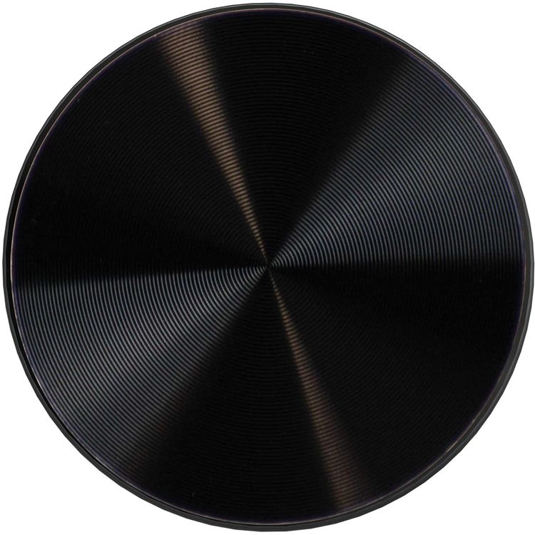 Nuckees Phone Grip and Stand for Smartphones, Tablets and Other Electronic Devices, 360 Gripping, Reusable and Magnetic Mount Friendly - Black Metal Vinyl